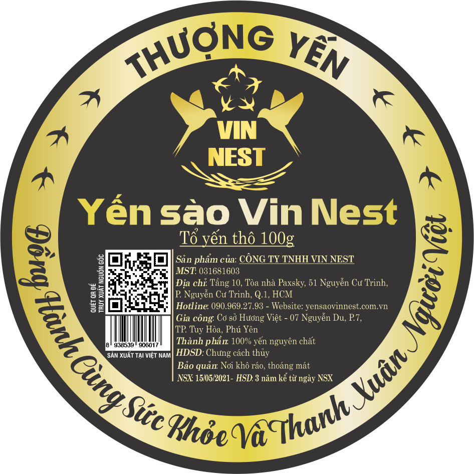 YẾN SÀO VIN NEST - CÔNG TY TNHH VIN NEST